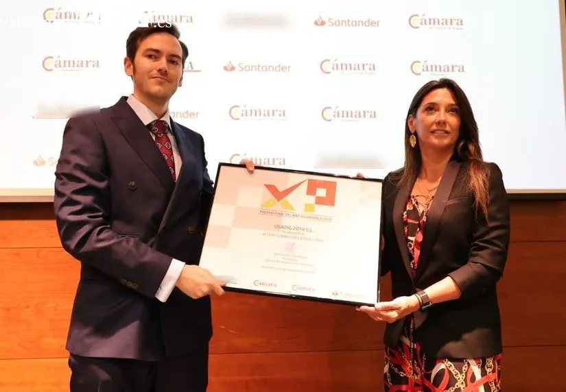 Acto de entrega del Premio Pyme del Año 2026 de Salamanca, realizado en la Cámara de Comercio. Foto de David Sañudo