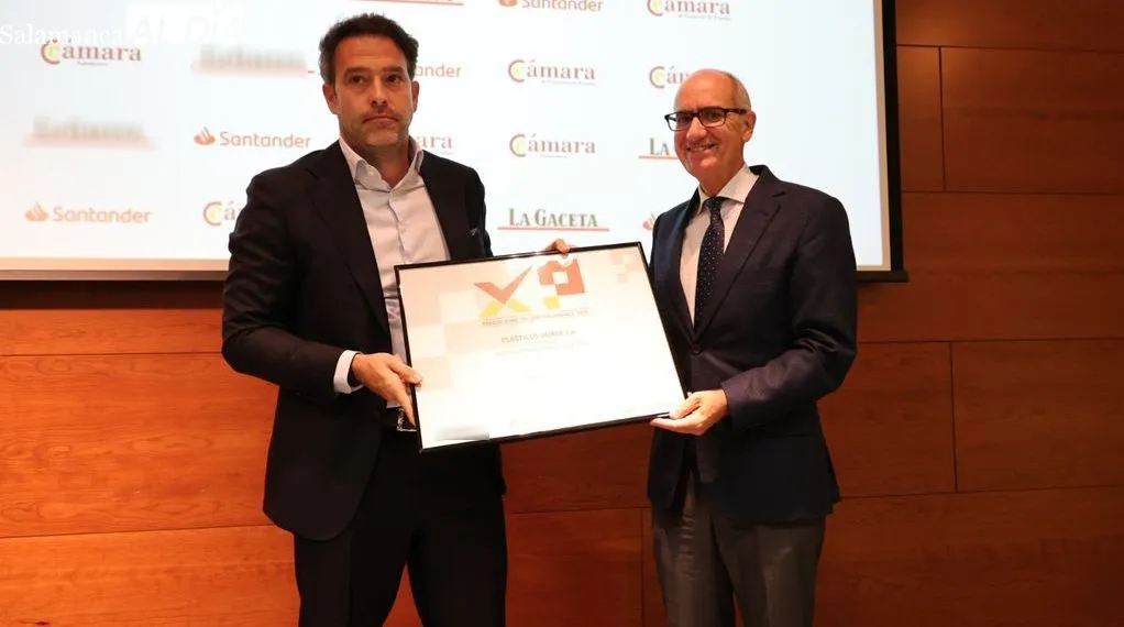 Acto de entrega del Premio Pyme del Año 2026 de Salamanca, realizado en la Cámara de Comercio. Foto de David Sañudo