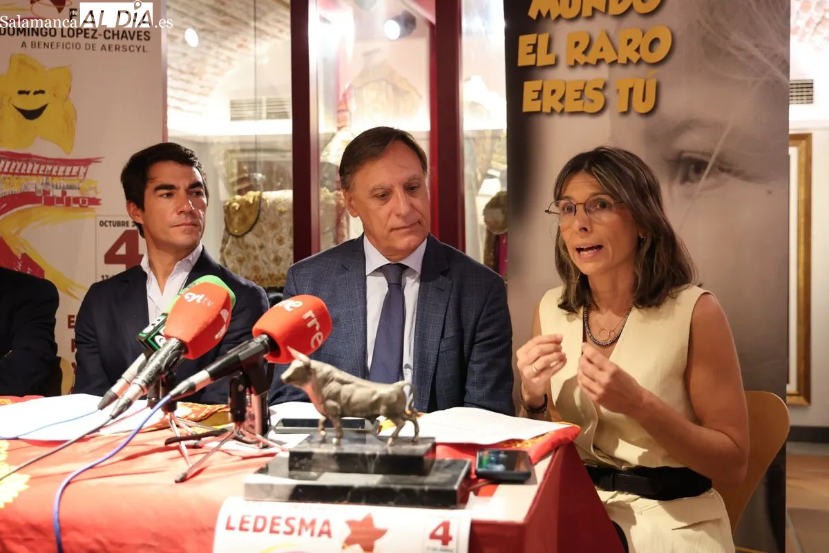 Presentación en el Museo Taurino del VII Festival Taurino Solidario Domingo López Chaves, que se celebrará en Ledesma a beneficio de AERSCYL. Foto de David Sañudo
