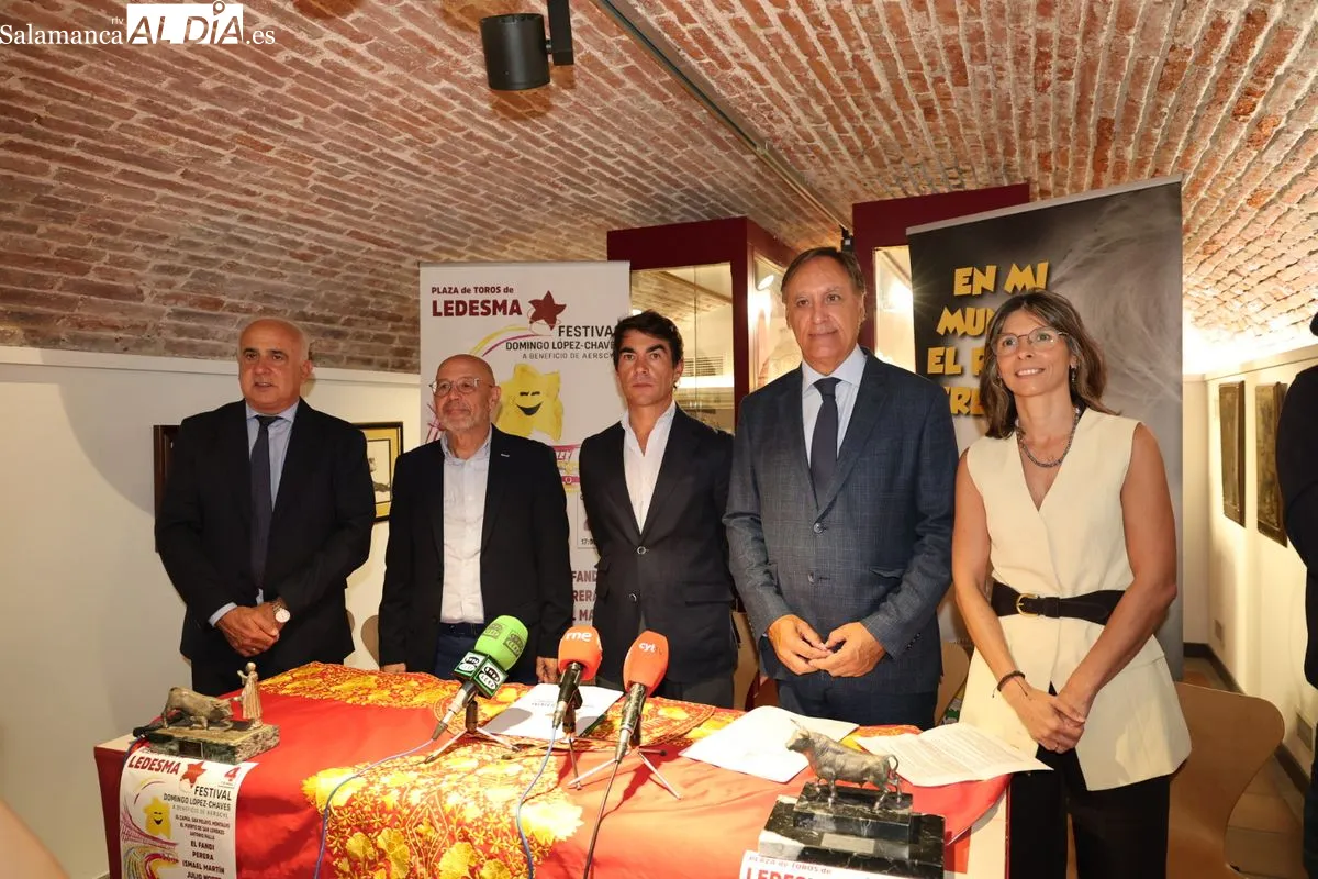 Presentación en el Museo Taurino del VII Festival Taurino Solidario Domingo López Chaves, que se celebrará en Ledesma a beneficio de AERSCYL. Foto de David Sañudo