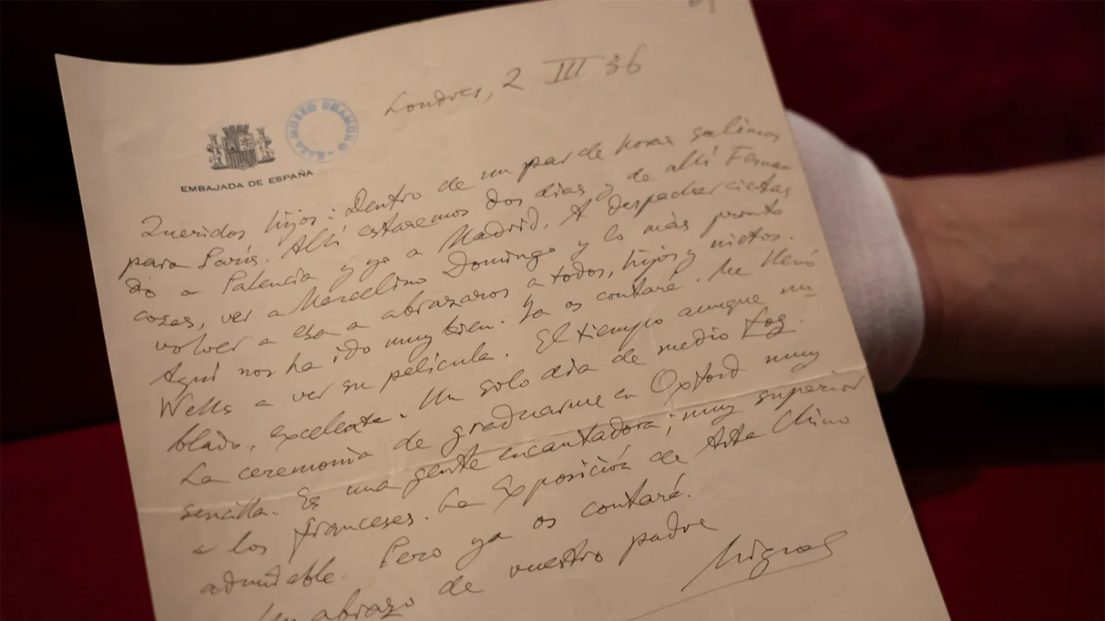 Foto 2 - Hallada una carta in&eacute;dita de Unamuno que confirma su encuentro con H. G. Wells en Londres