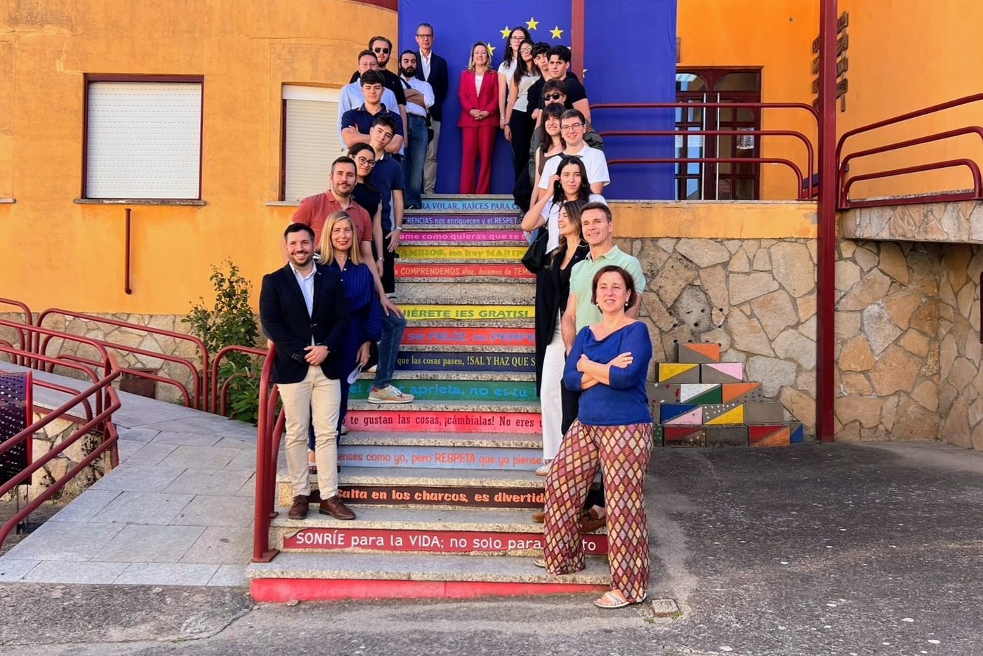 Jóvenes de Castilla y León y Portugal debaten en Aldeadávila sobre el futuro de Europa