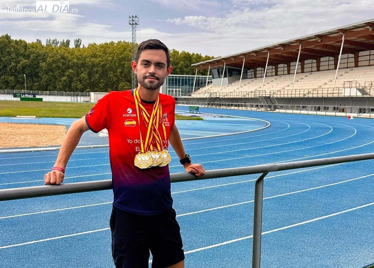 La historia de Guillermo González, el salmantino trasplantado desde los 5 años que se corona triple campeón de España en Logroño