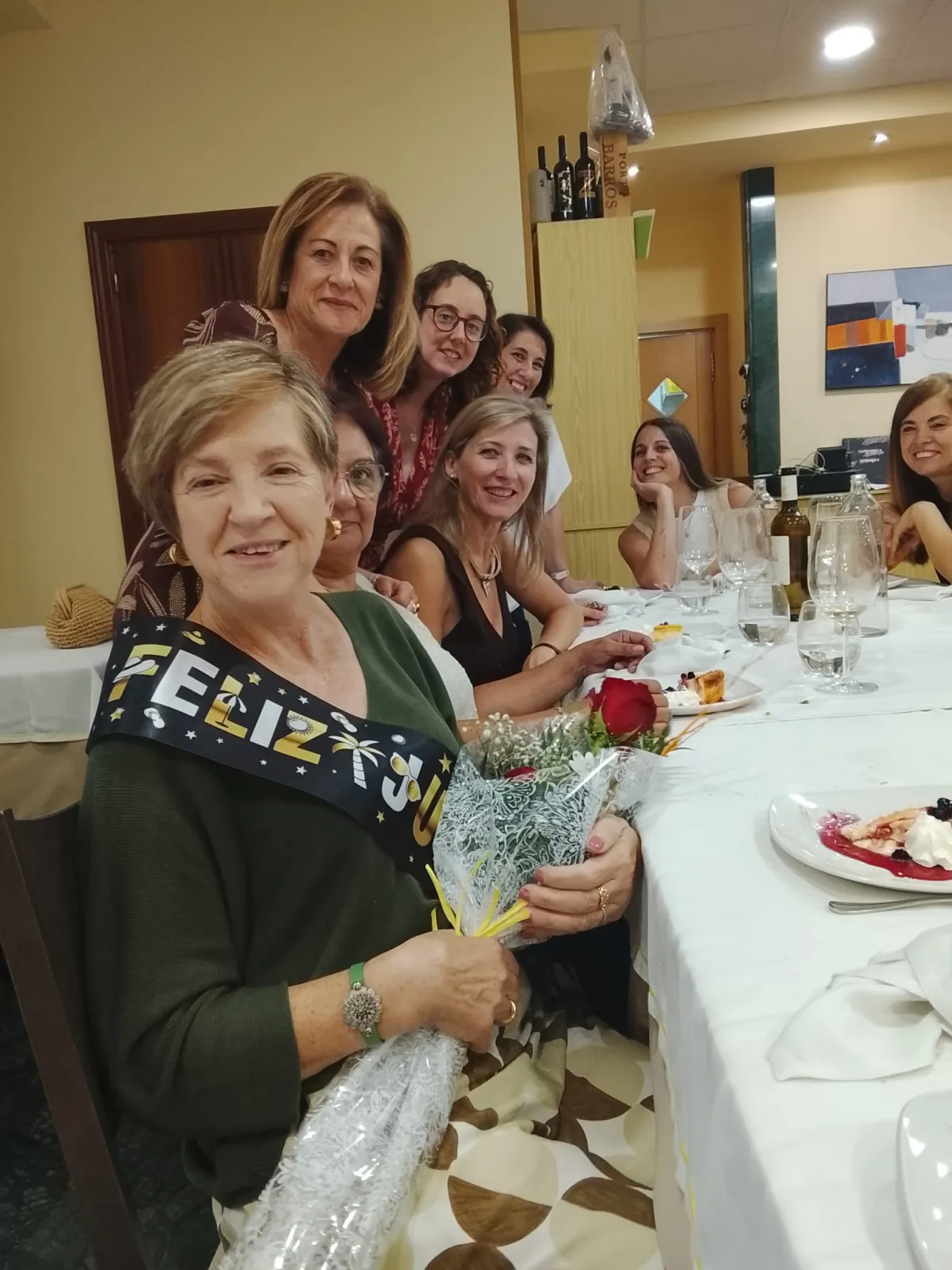 Compañeras de Dori Bernal en el homenaje
