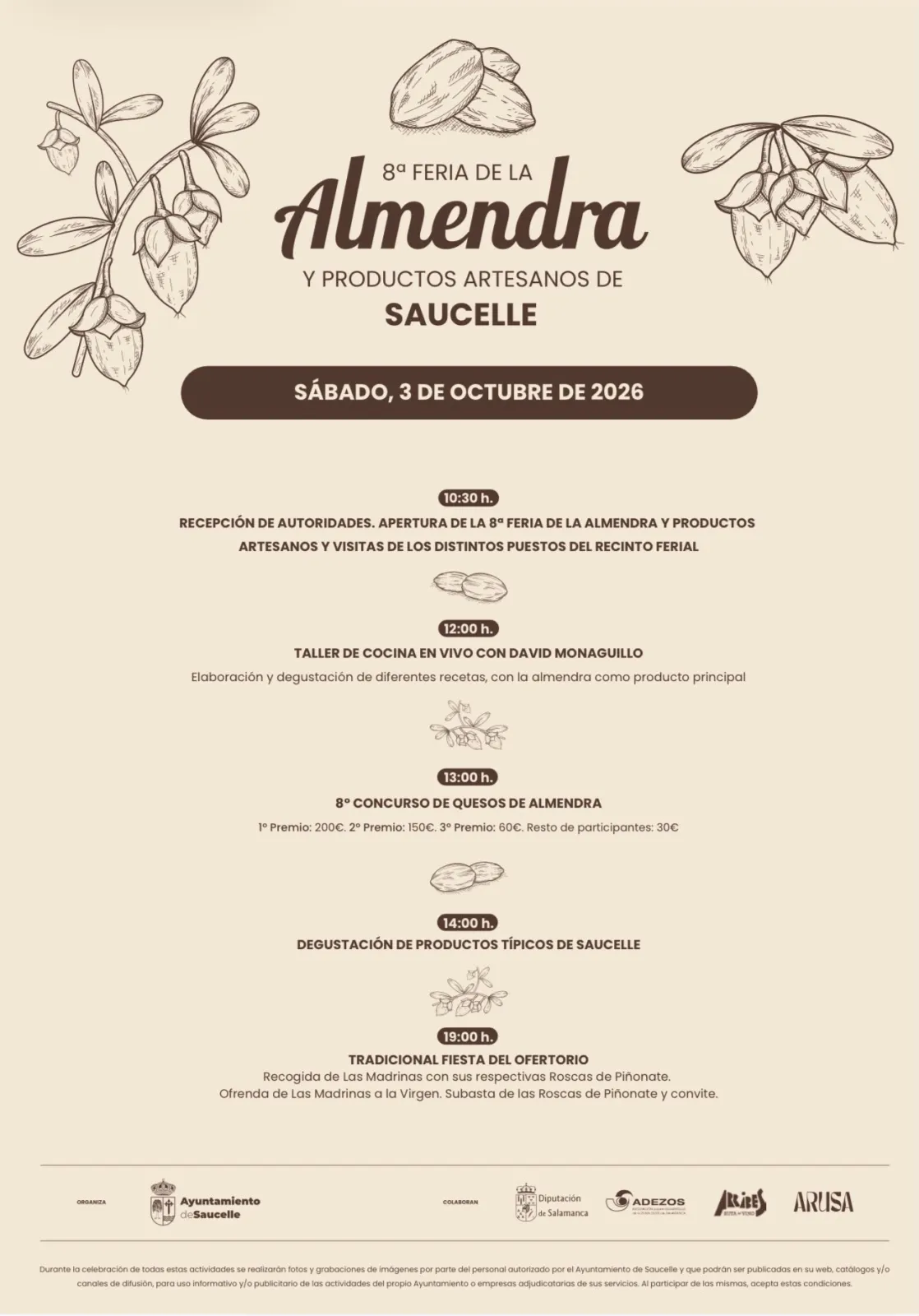 Foto 2 - Gastronom&iacute;a y tradici&oacute;n se dan cita en la 8&ordf; Feria de la Almendra de Saucelle