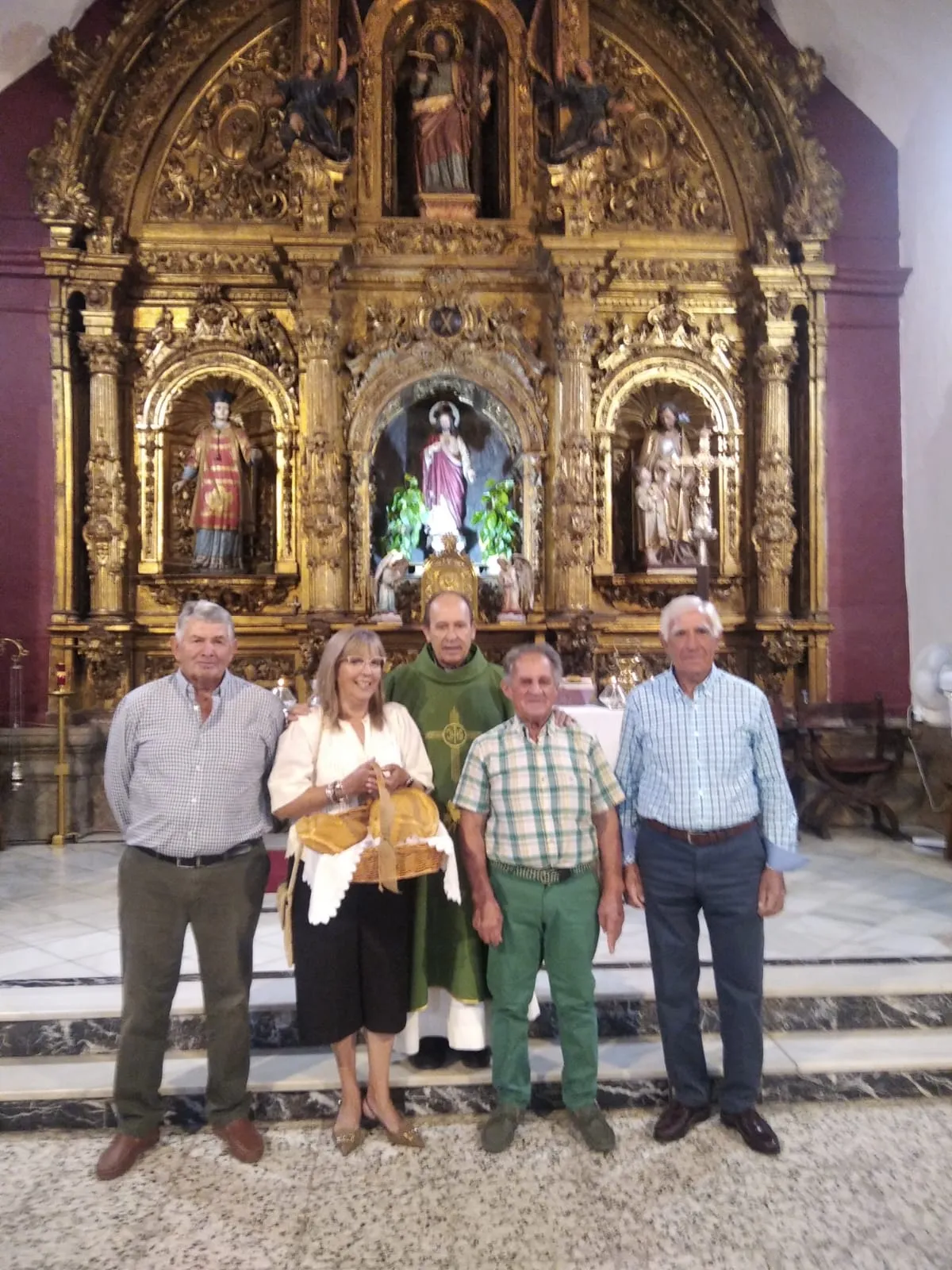 Momento de la bendición de panes