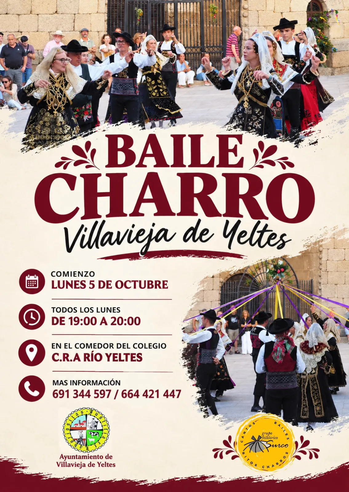 Taller de baile charro de Villavieja