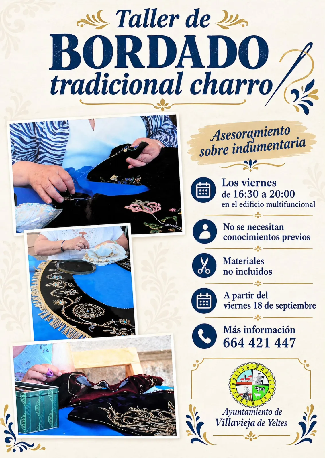 Taller de bordado charro de Villavieja