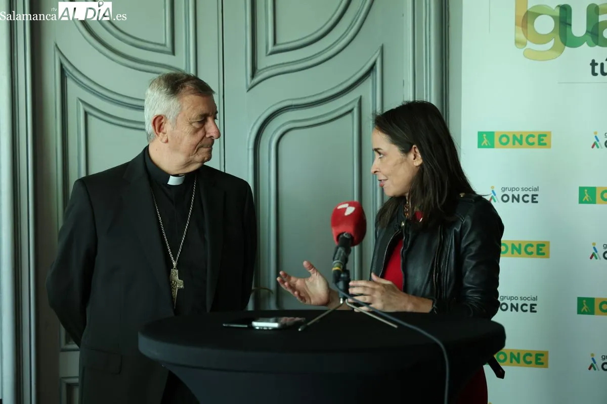 Presentación en la Casa Lis del nuevo cupón de la ONCE dedicado al Encuentro Nacional de Cofradías de Salamanca. Foto de David Sañudo
