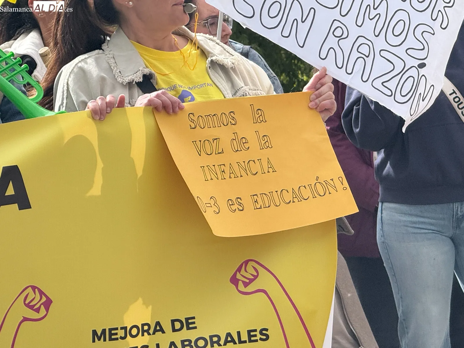 Protesta de educadoras de infantil 0-3 en Castilla y León