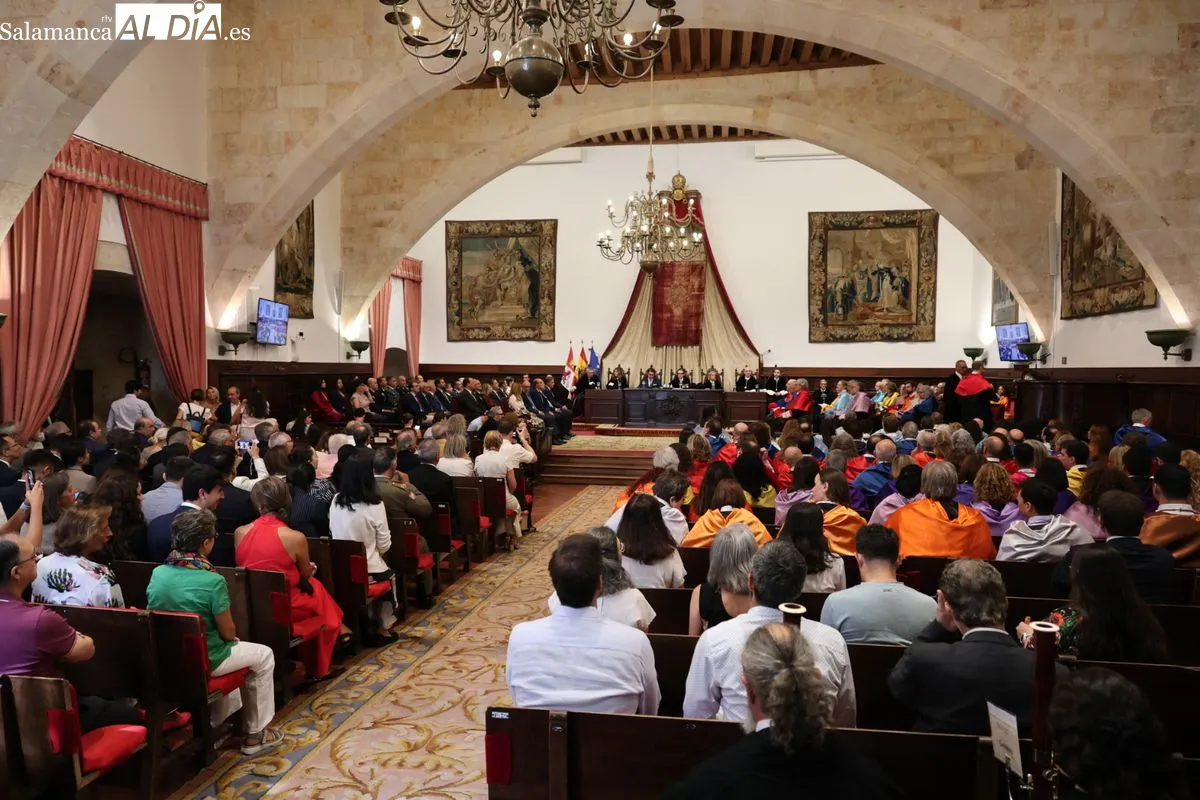La Universidad de Salamanca ha inaugurado el curso académico 2026-2027 anunciando una ambiciosa expansión internacional. Foto David Sañudo