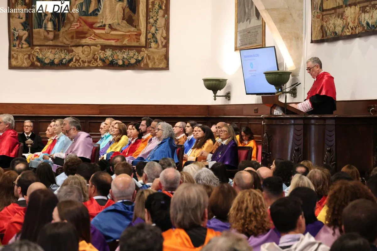 La Universidad de Salamanca ha inaugurado el curso académico 2026-2027 anunciando una ambiciosa expansión internacional. Foto David Sañudo