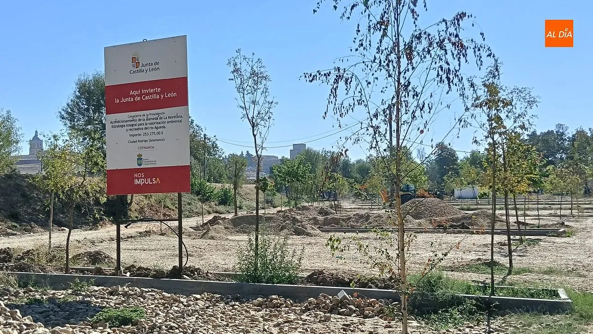 Obras adecuación Alameda La Moretona