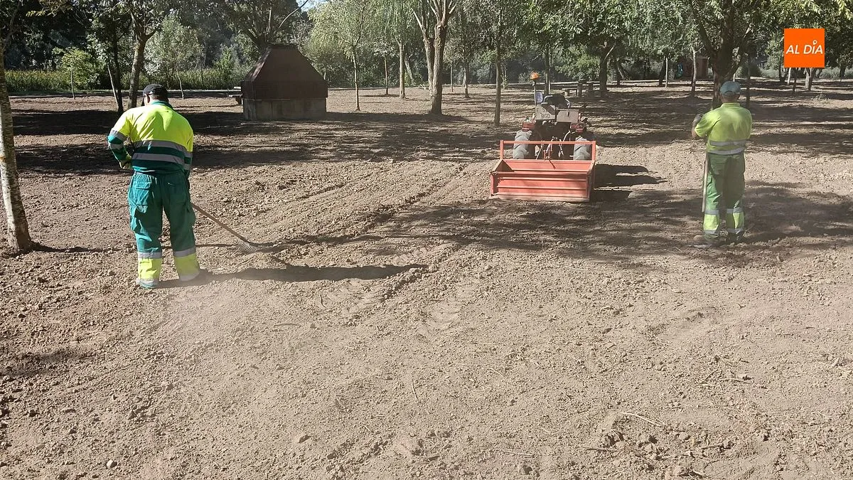 Obras adecuación Alameda La Moretona