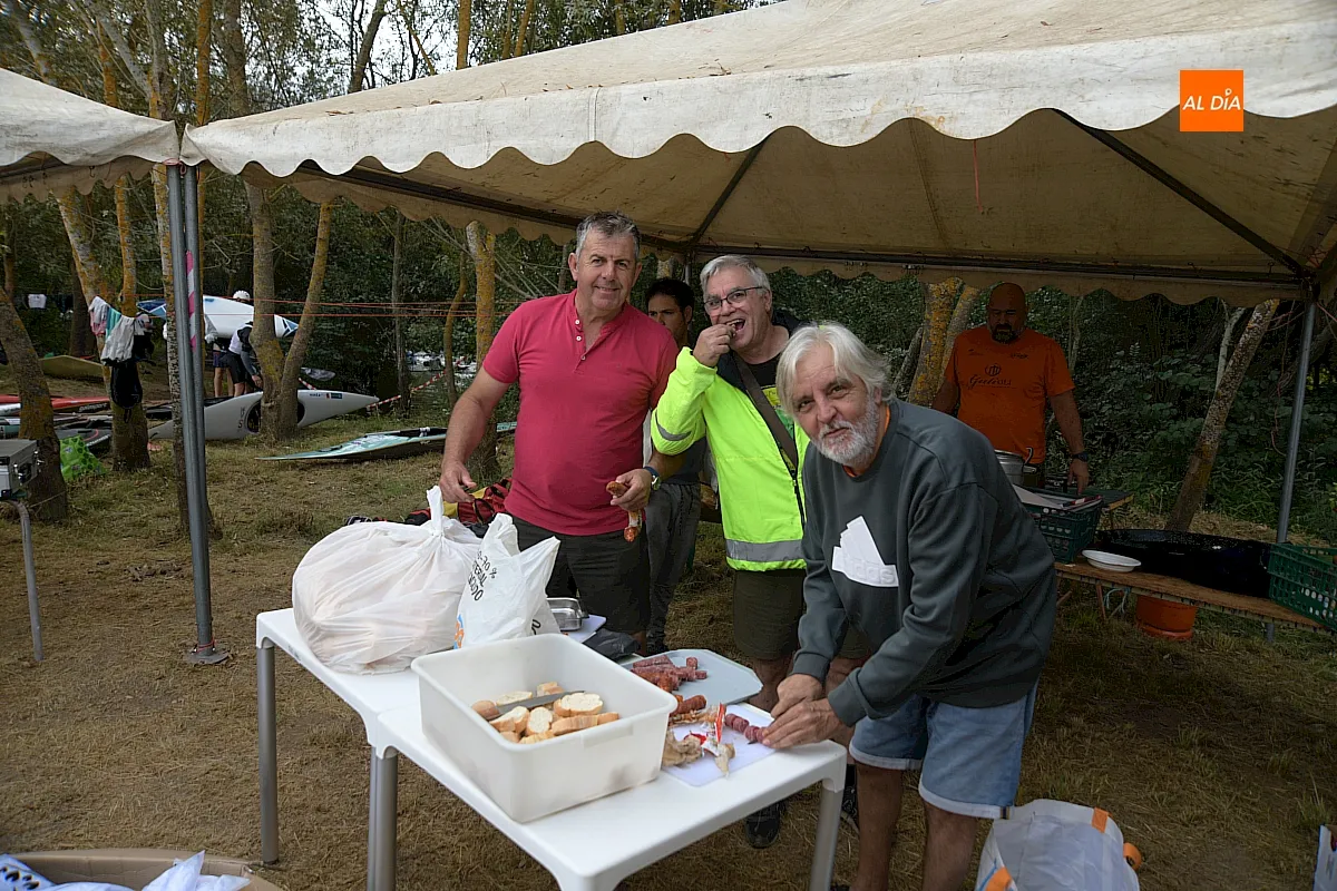 Momento del la competición en el Río Águeda de Ciudad Rodrigo