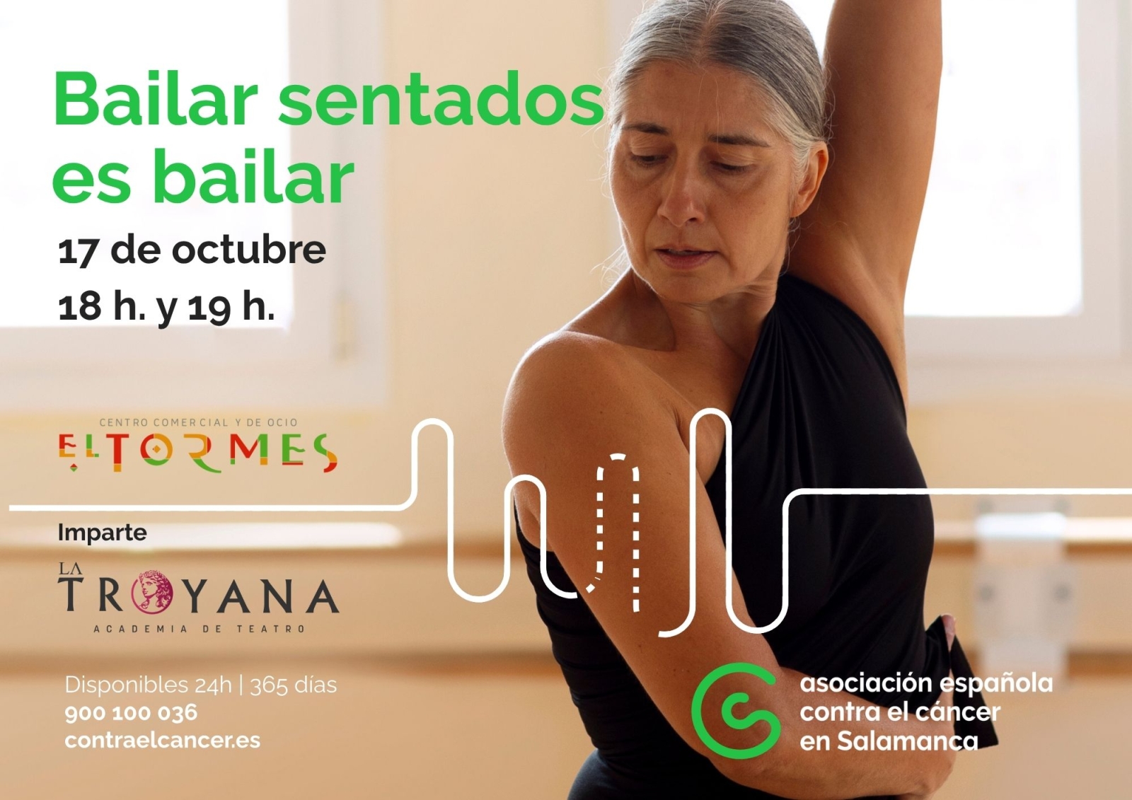 Bailar sentados es bailar, iniciativa solidaria contra el cáncer en El Tormes