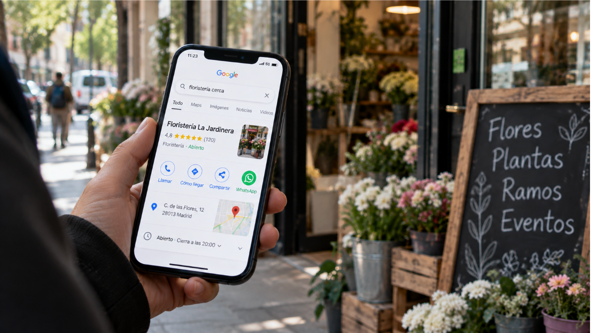 Cómo convertir una búsqueda local en pedido por WhatsApp