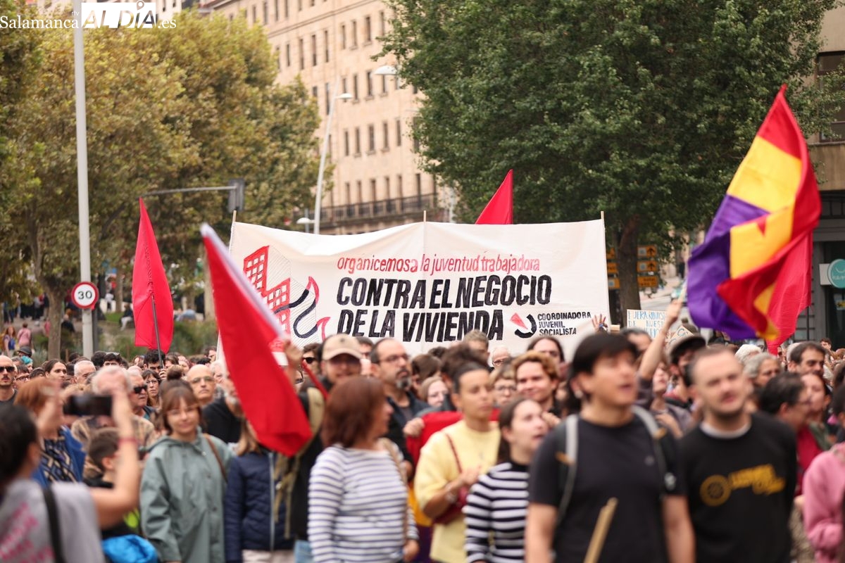VÍDEO y FOTOS | Clamor en Salamanca por un alquiler digno y asequible