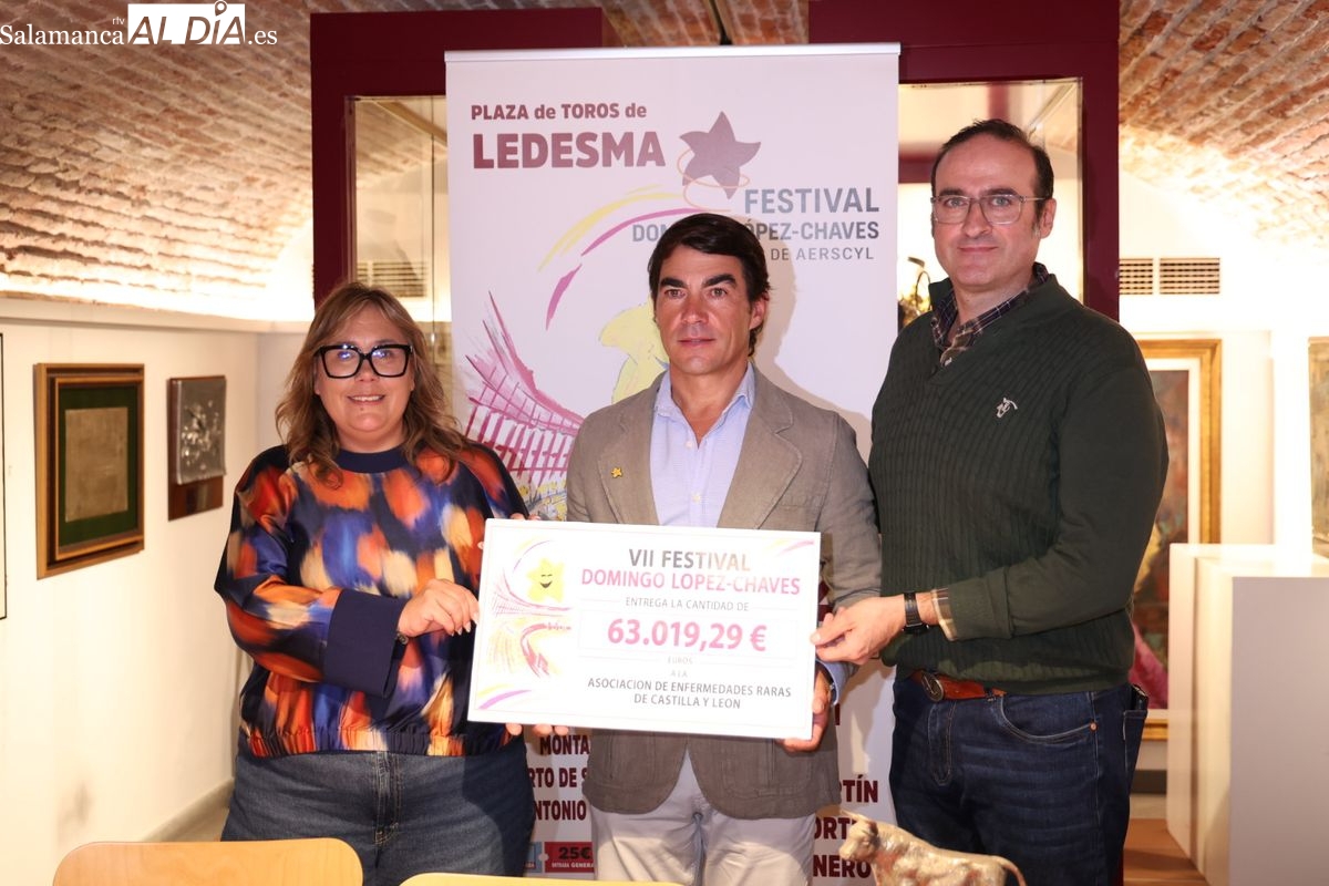 Beneficio récord de 63.019 euros para AERSCYL en el festival taurino de Ledesma