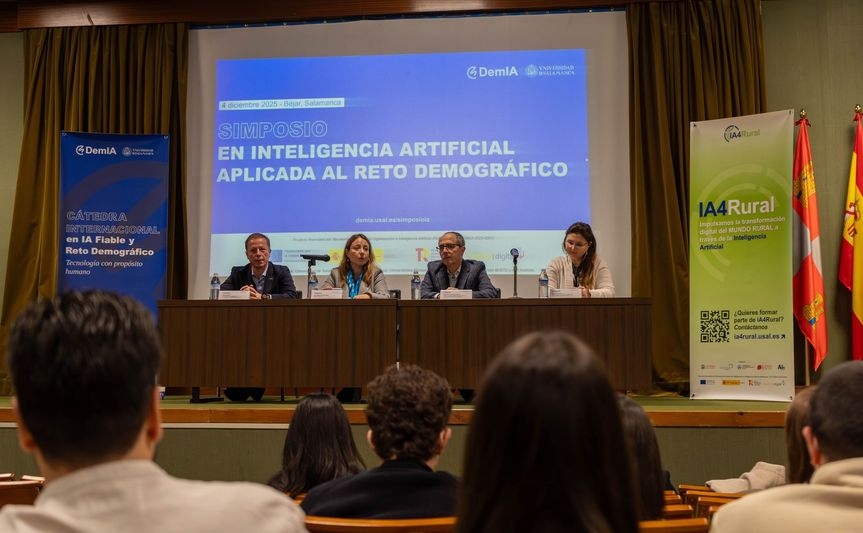 Primer Simposio sobre IA aplicada al reto demográfico celebrado en Béjar. FOTO: DEmIA