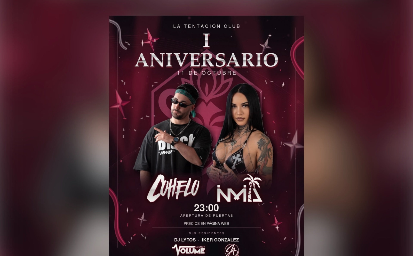 Inma Palmera y DJ Cohelo ponen ritmo al primer año de La Tentación