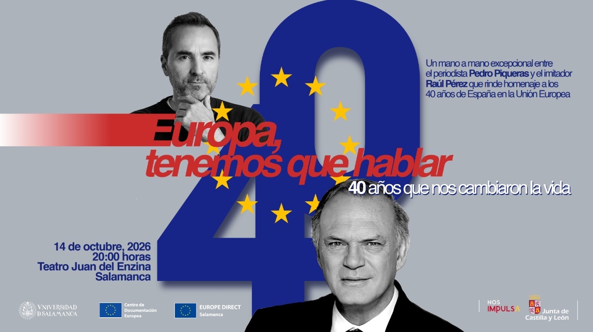Pedro Piqueras y Raúl Pérez conmemoran en Salamanca los 40 años de España en la UE