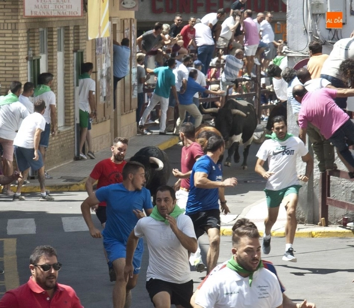 Foto 11 - Bonitas carreras en el encierro dominical de Moraleja  
