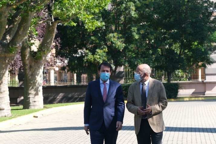 El presidente de la Junta de Castilla y León, Alfonso Fernández Mañueco, y el vicepresidente, Francisco Igea | Foto: JCYL