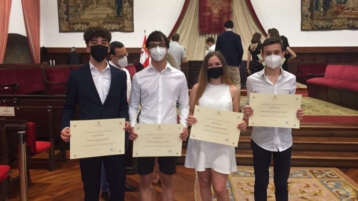 Jesús Ángel Holgado García, Manuel Iglesias Anciones, Cristina Díez Schumacher y Manuel Gómez Martín