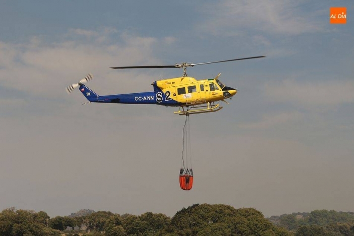 Imagen de archivo de medios de extinción de incendios en Salamanca