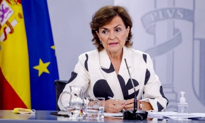 La vicepresidenta del Gobierno, Carmen Calvo, en una imagen de archivo