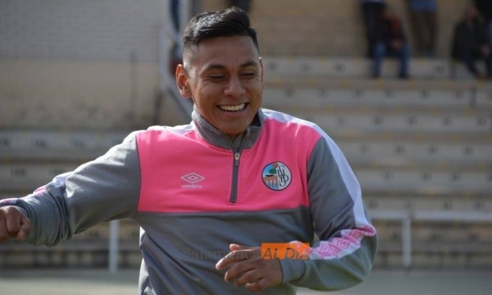 Diego Guareño en un entrenamiento de la temporada pasada con el Salamanca UDS B