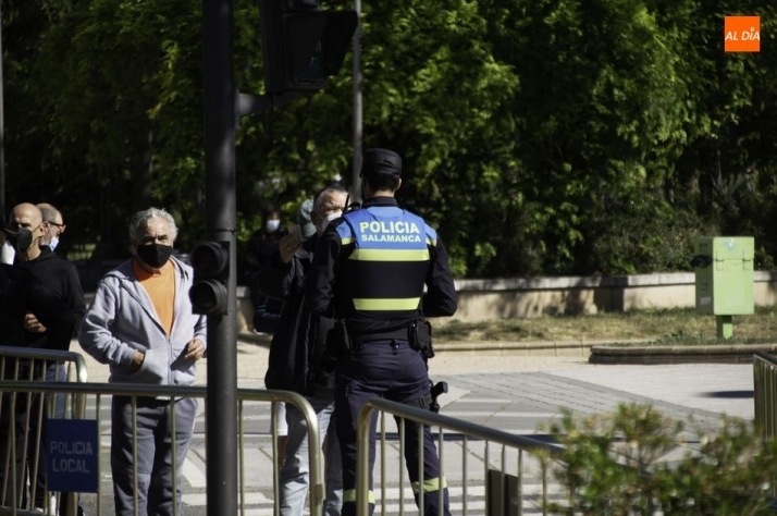 Vacunaciones en el pabellón Multiusos de Salamanca