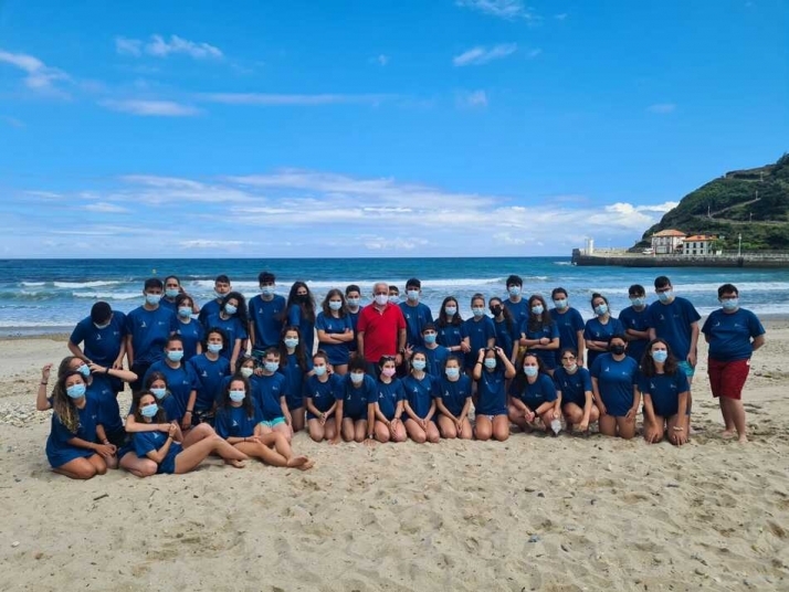 Escolares en el campamento de actividades náuticas
