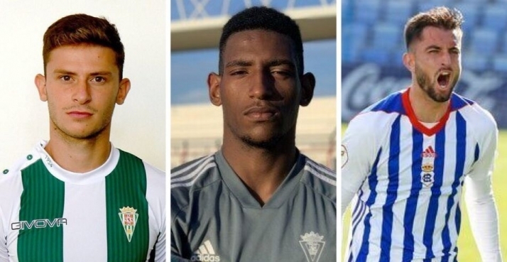 Alberto Espeso, Seth Vega y José Antonio González, jugadores por los que se ha interesado el Salamanca