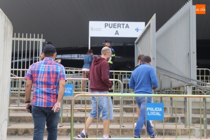 Foto de archivo de una de las vacunaciones en el Multiusos