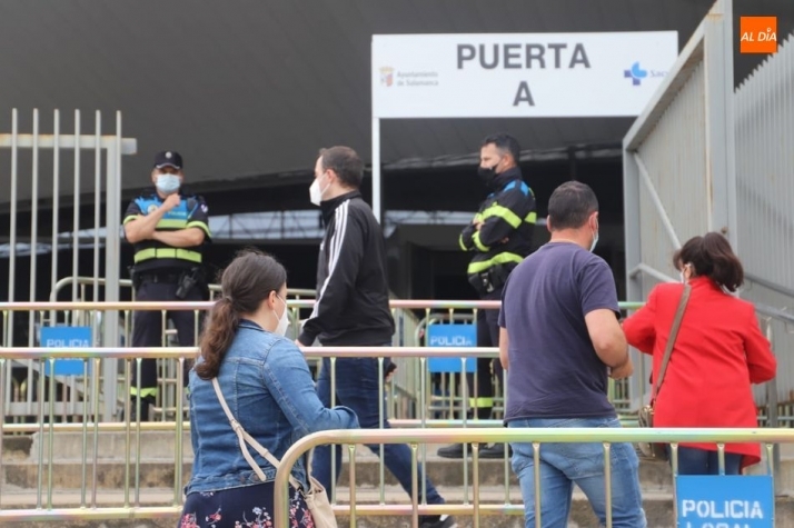 Vacunaciones en el pabellón Multiusos de Salamanca