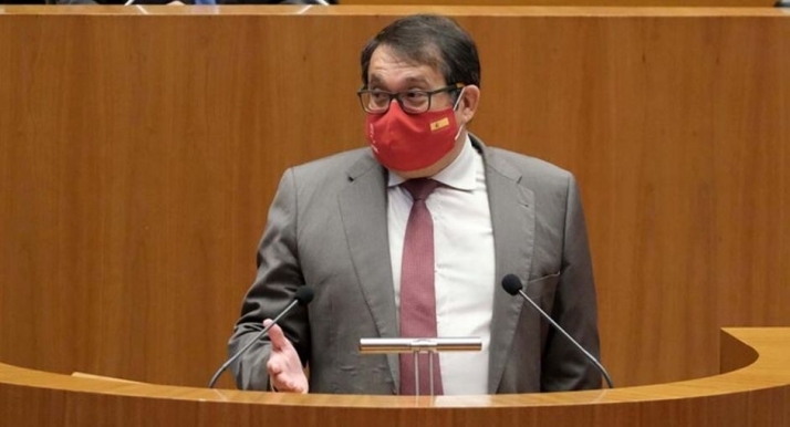 Intervención de Juan Luis Cepa, procurador del PSOE, en las Cortes