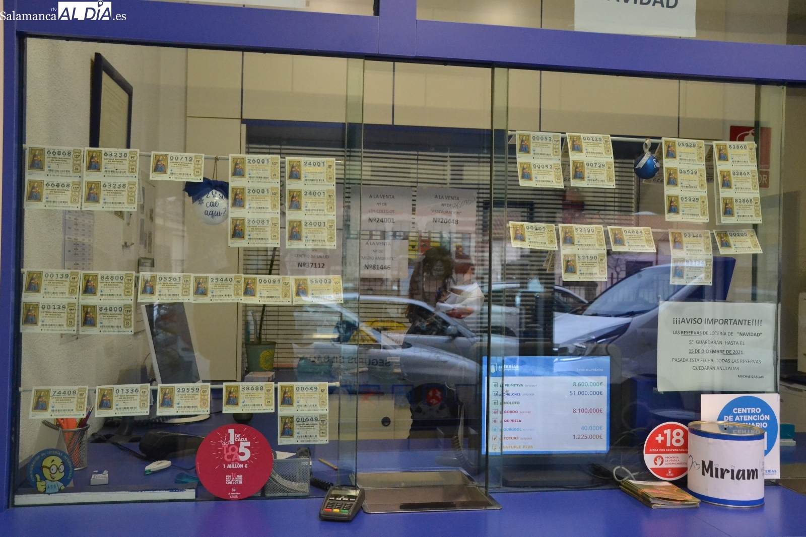 Los premios principales del Sorteo de Navidad esquivan por completo la comarca por 2º año consecutivo