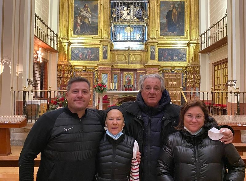 Jorge DAlessandro arranca el 2022 visitando la iglesia de la Anunciación
