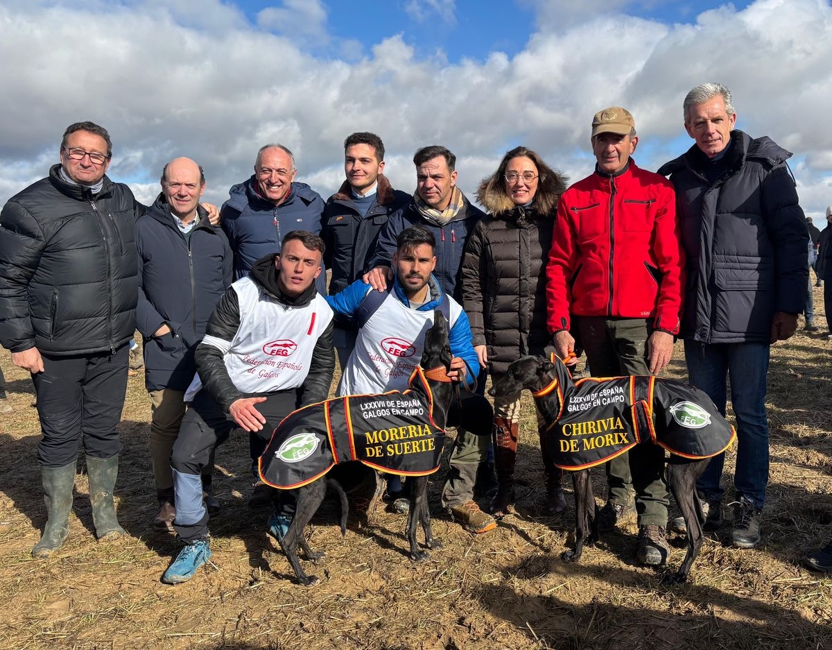 La galga salmantina Morería de Suerte, campeona de España