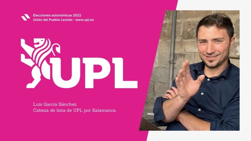 Luis García es el cabeza de lista de Unión del Pueblo Leonés por Salamanca para las autonómicas