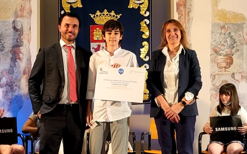 El salmantino que ha ganado la primera edición en la Comunidad del concurso ‘Mi libro preferido’