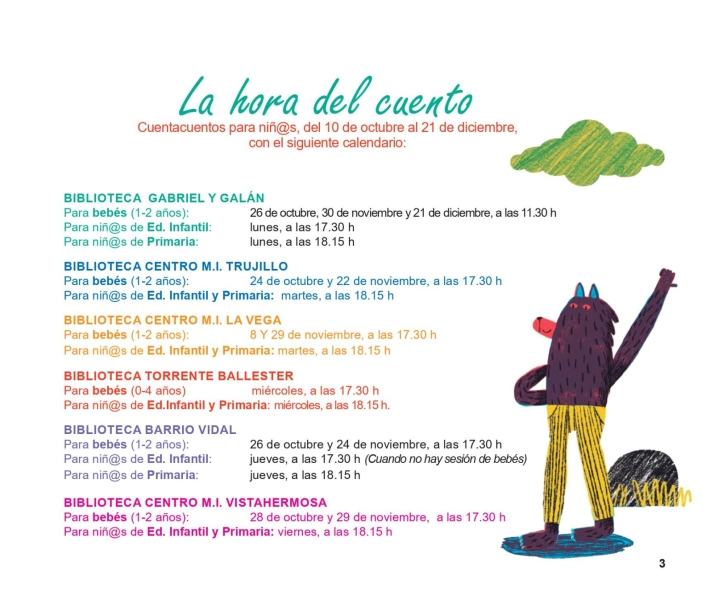 El III Festival de Folk y el III Sal&oacute;n del Libro Infantil y Juvenil, entre las novedades del programa de la red de bibliotecas para el &uacute;ltimo trimestre | Imagen 2