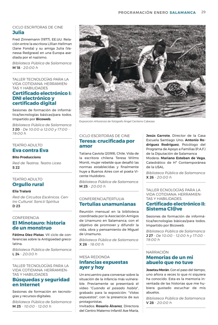 Exposiciones, teatro, cine y charlas en la programaci&oacute;n cultural de la Junta para el mes de enero | Imagen 3