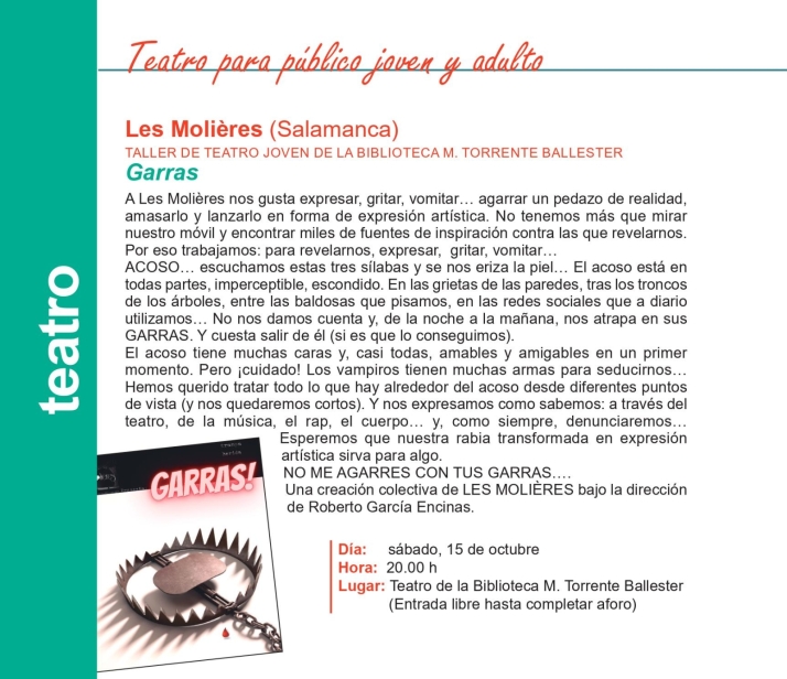 El III Festival de Folk y el III Sal&oacute;n del Libro Infantil y Juvenil, entre las novedades del programa de la red de bibliotecas para el &uacute;ltimo trimestre | Imagen 3