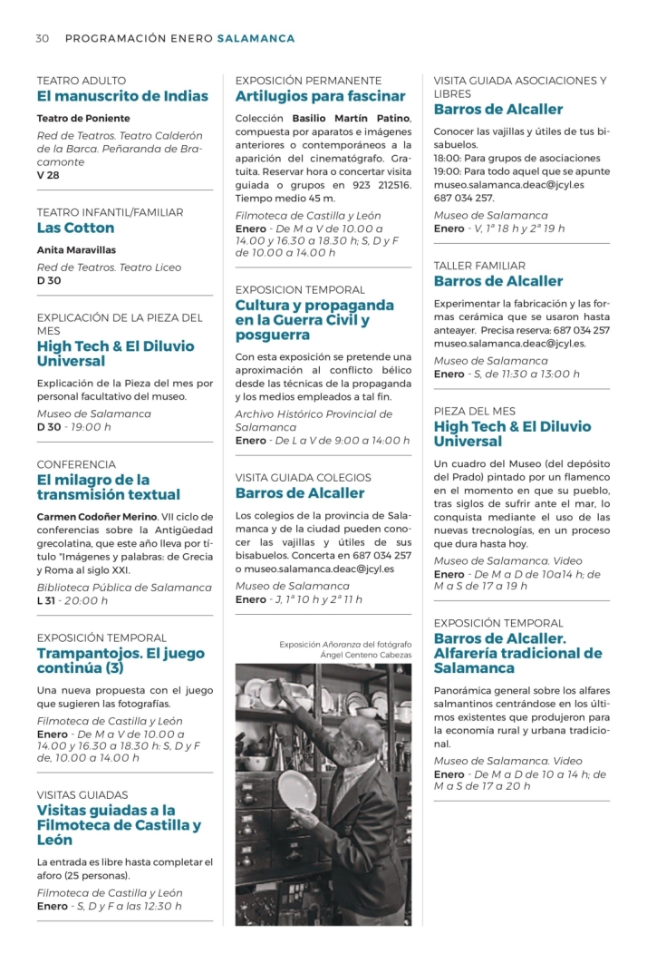 Exposiciones, teatro, cine y charlas en la programaci&oacute;n cultural de la Junta para el mes de enero | Imagen 4