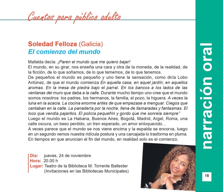 El III Festival de Folk y el III Sal&oacute;n del Libro Infantil y Juvenil, entre las novedades del programa de la red de bibliotecas para el &uacute;ltimo trimestre | Imagen 14