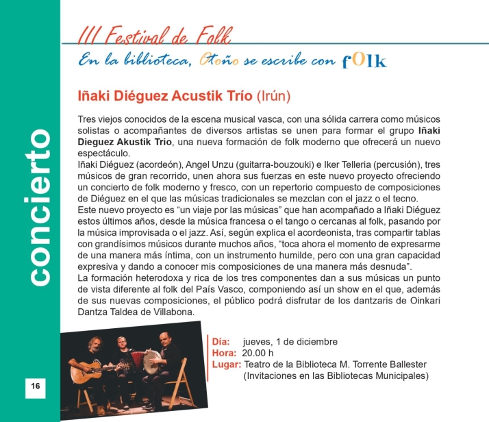 El III Festival de Folk y el III Sal&oacute;n del Libro Infantil y Juvenil, entre las novedades del programa de la red de bibliotecas para el &uacute;ltimo trimestre | Imagen 15