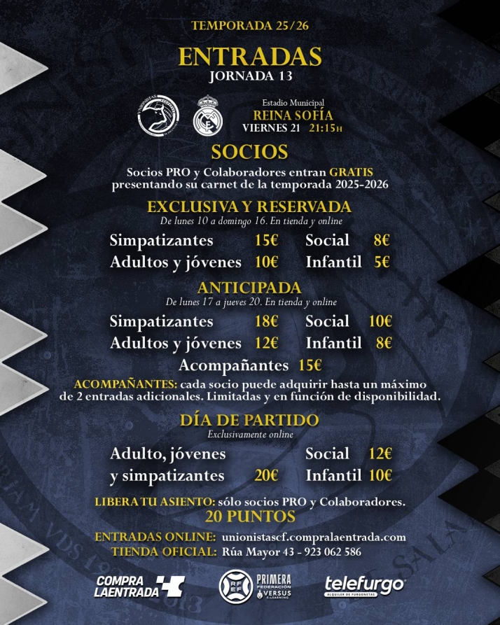 De 5 a 25 euros: toda la informaci&oacute;n para ver el Unionistas - Real Madrid Castilla en el Reina Sof&iacute;a | Imagen 1